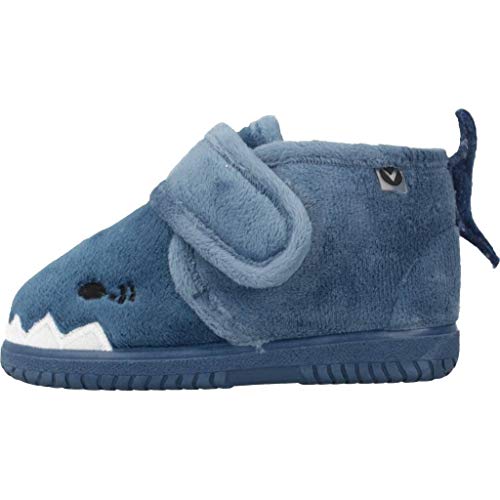 Victoria Bota Velcro Animales, Botas Slouch Unisex niños, Azul (Azul 36), 27 EU