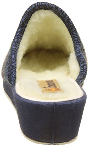 Victoria Chinela Lana GRECA, Pantuflas Mujer, Bleu Marino, 40 EU