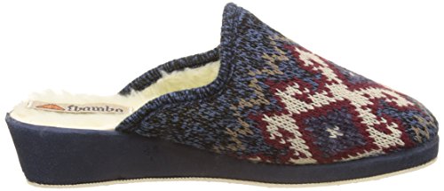 Victoria Chinela Lana GRECA, Pantuflas Mujer, Bleu Marino, 40 EU