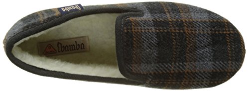 Victoria Confortable Cuadros H/Torcido, Zapatillas de Estar por casa Hombre, Gris, 39 EU