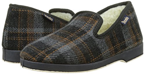 Victoria Confortable Cuadros H/Torcido, Zapatillas de Estar por casa Hombre, Gris, 41 EU