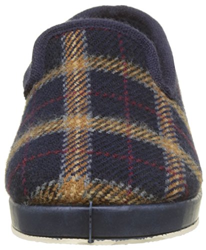 Victoria Copete Cuadros F/Picos, Zapatillas de Estar por casa Mujer, Bleu Marino, 39 EU