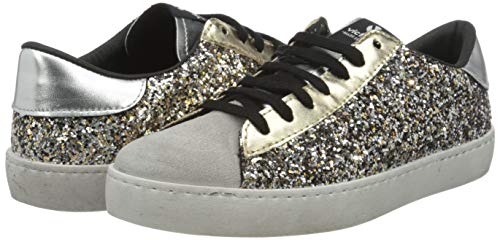 Victoria Deportivo Glitter Contraste, Zapatillas Mujer, Dorado (Platino 594), 42 EU