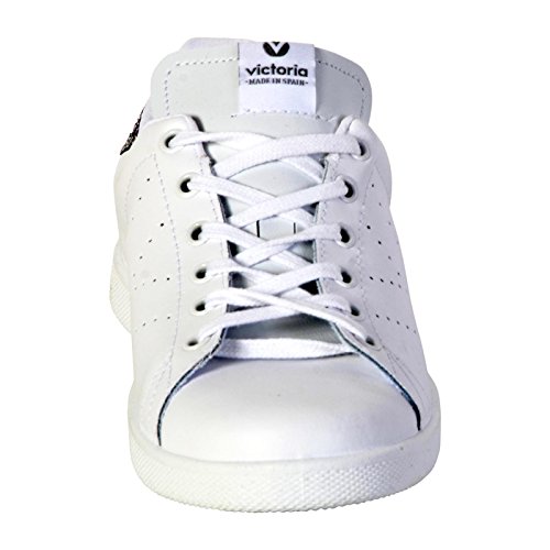 Victoria Deportivo Piel, Zapatillas Mujer, Blanc Blanco, 42 EU