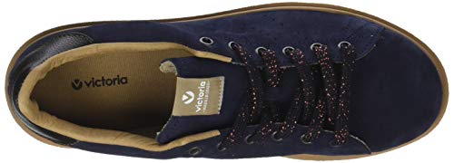 Victoria Deportivo Serraje/Caramelo, Zapatillas Mujer, Azul (Marino 30), 36 EU