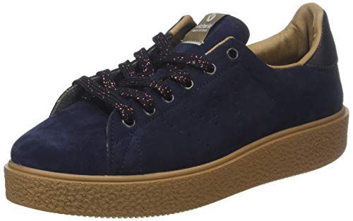 Victoria Deportivo Serraje/Caramelo, Zapatillas Mujer, Azul (Marino 30), 36 EU