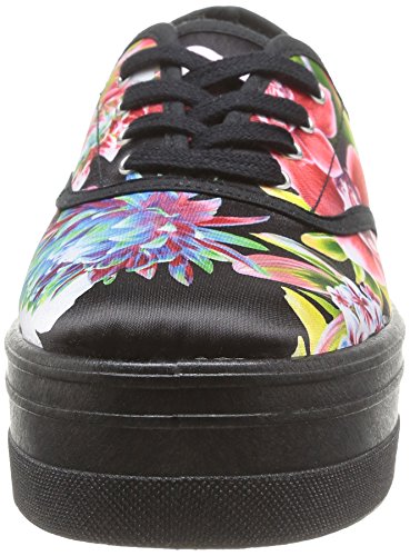 Victoria Ingles Rosa Estampado Flores - Botas de Canvas para Mujer Negro Negro 37