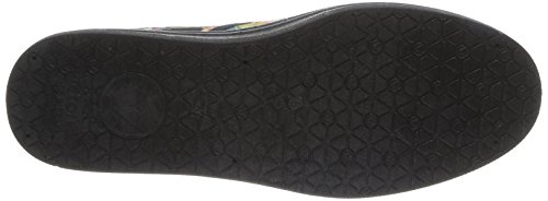 Victoria Ingles Rosa Estampado Flores - Botas de Canvas para Mujer Negro Negro 37