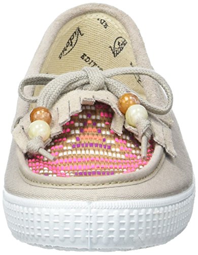 Victoria MOCASÍN Lona/Tejido ÉTNICO, Náuticos para Mujer, Beige (Beige), 38 EU