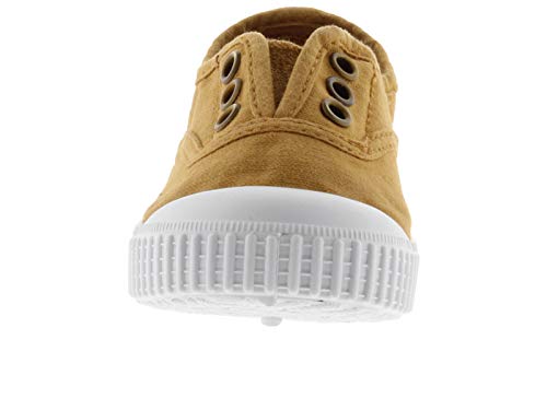 victoria Plano VICTORIA 1915 Inglesa ELÁSTICO Lona Tintada 106627-KIDS para Unisex-niños Oro 24