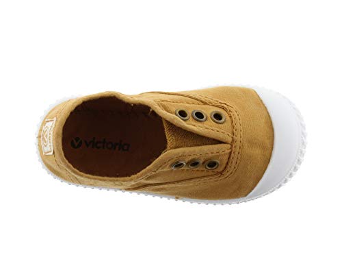 victoria Plano VICTORIA 1915 Inglesa ELÁSTICO Lona Tintada 106627-KIDS para Unisex-niños Oro 24