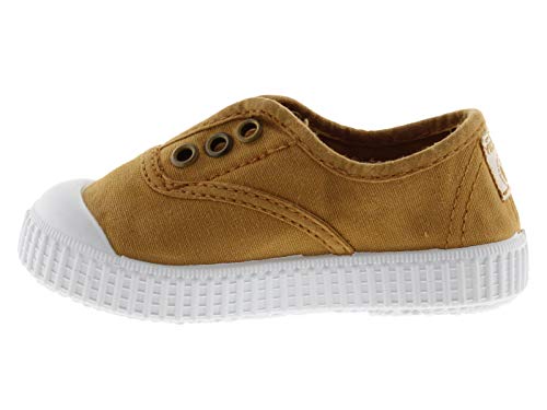 victoria Plano VICTORIA 1915 Inglesa ELÁSTICO Lona Tintada 106627-KIDS para Unisex-niños Oro 24