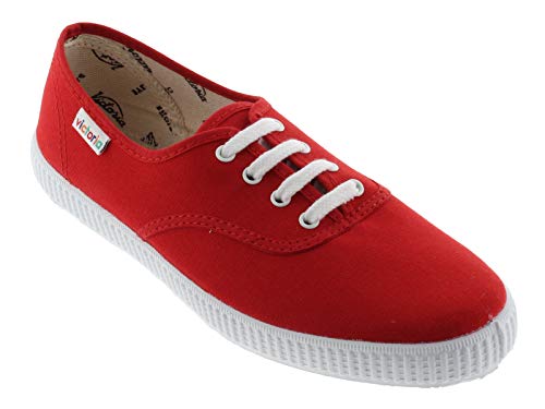 victoria Plano VICTORIA 1915 Inglesa Lona 106613-WOMEN para Mujer Rojo 33