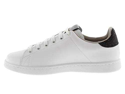 victoria Plano VICTORIA Tenis Piel/VIRUTAS Glitter 1125188-WOMEN para Mujer Negro 37