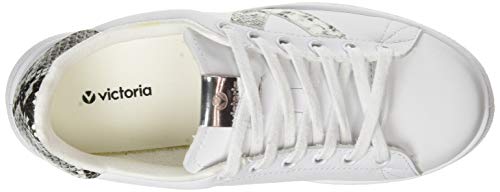 victoria Plano VICTORIA Tenis Vegano Detalle Serpiente 1125225-WOMEN para Mujer Gris 35