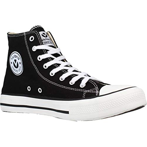 victoria Plano VICTORIA Tribu Botin Lona 106500-MEN para Niños Negro 42