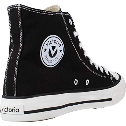 victoria Plano VICTORIA Tribu Botin Lona 106500-MEN para Niños Negro 45