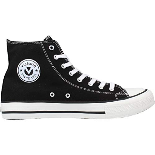 victoria Plano VICTORIA Tribu Botin Lona 106500-MEN para Niños Negro 45