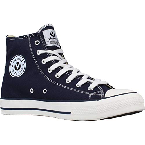 victoria Plano VICTORIA Tribu Botin Lona 106500-WOMEN para Mujer Marino 36