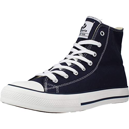 victoria Plano VICTORIA Tribu Botin Lona 106500-WOMEN para Mujer Marino 38