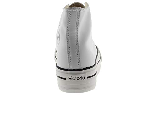 victoria Plataforma VICTORIA Basket Doble Botin Vegana 1061107-WOMEN para Niñas Adolescentes Blanco 35