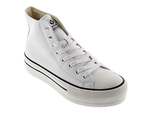 victoria Plataforma VICTORIA Basket Doble Botin Vegana 1061107-WOMEN para Niñas Adolescentes Blanco 35