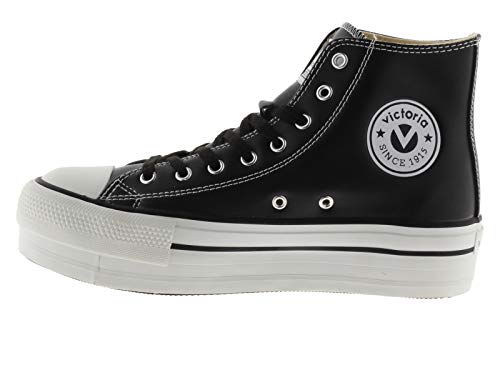 victoria Plataforma VICTORIA Basket Doble Botin Vegana 1061107-WOMEN para Niñas Adolescentes Negro 41
