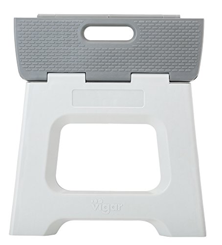 Vigar Taburete Plegable Compact de Color Gris de 27 cm de Altura