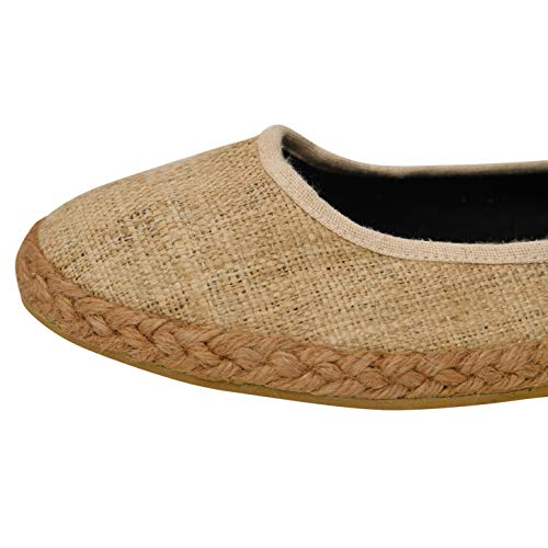 virblatt Bailarinas Mujer con la Correa del Tobillo Alpargatas Planas con patrón – Flanieren 38