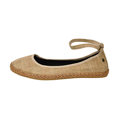 virblatt Bailarinas Mujer con la Correa del Tobillo Alpargatas Planas con patrón – Flanieren 38