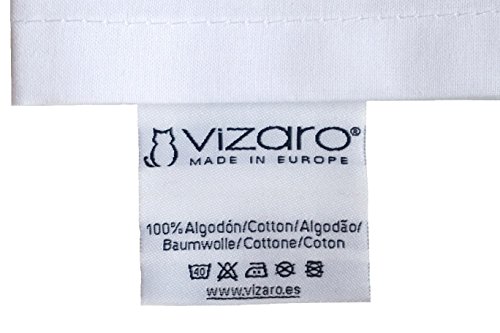 Vizaro - Relleno Nórdico - Edredón 300g (9,5 Tog) Cuna y Almohada - 100% Algodón - Invierno - Antialérgico, Antiácaros, Antimoho - Cuna 60x120cm - Med. 90x120c