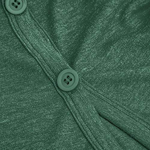 VJGOAL Camiseta sin Mangas para Mujer Verano Casual Moda Color sólido Botón Camisetas de Tirantes Sexy Cuello en v Giro Torcido Tank Top Camisola Blusas