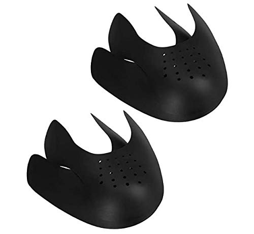 Voarge 3 Pares de Escudos de Zapatos para Hombre, Protectores para Zapatillas de Deporte Prevent Sneaker Shoes Crease (Negro)