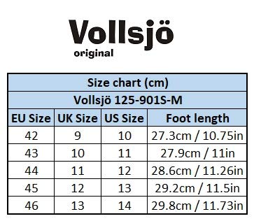 Vollsjö Zuecos De Cuero Genuino Madera Hechos En La UE, Negro,45
