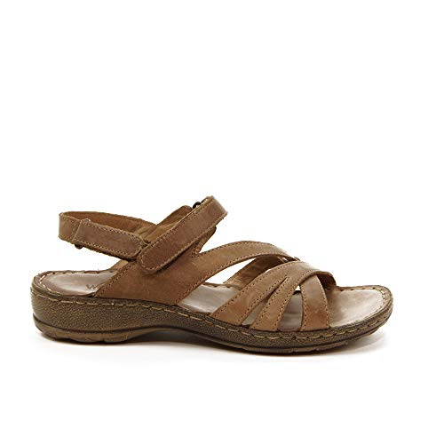 WALK & FLY - Sandalia 16170-MRO para: Mujer Color: Marron Talla: 39