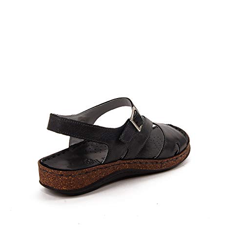 WALK & FLY - Sandalia 35580-N para: Mujer Color: Negro Talla: 36