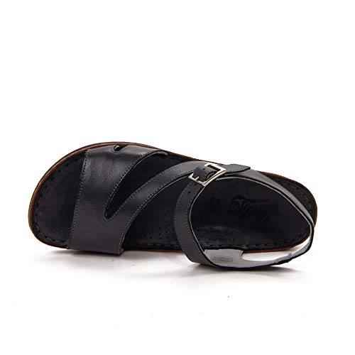 WALK & FLY - Sandalia 35580-N para: Mujer Color: Negro Talla: 36