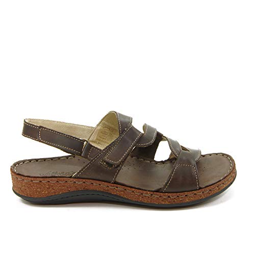 WALK & FLY - Sandalia 41460-MRO para: Mujer Color: Marron Talla: 39