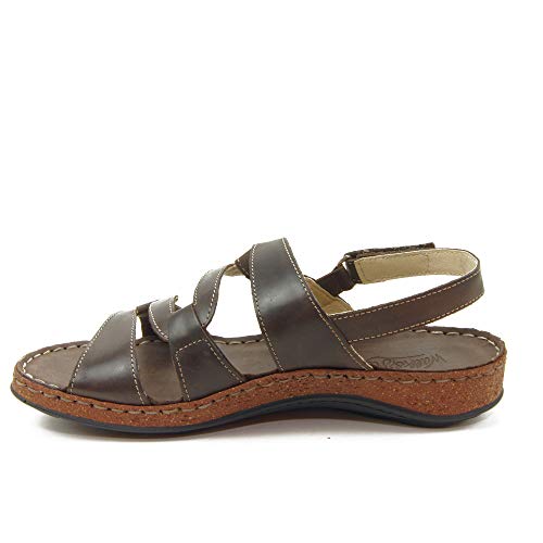WALK & FLY - Sandalia 41460-MRO para: Mujer Color: Marron Talla: 39