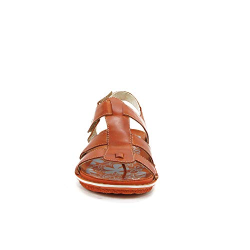 WALK & FLY - Sandalia 42540-TE para: Mujer Color: Teja Talla: 41