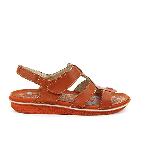 WALK & FLY - Sandalia 42540-TE para: Mujer Color: Teja Talla: 41