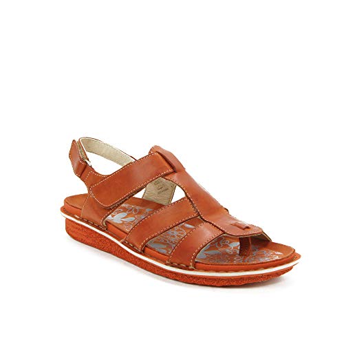 WALK & FLY - Sandalia 42540-TE para: Mujer Color: Teja Talla: 41