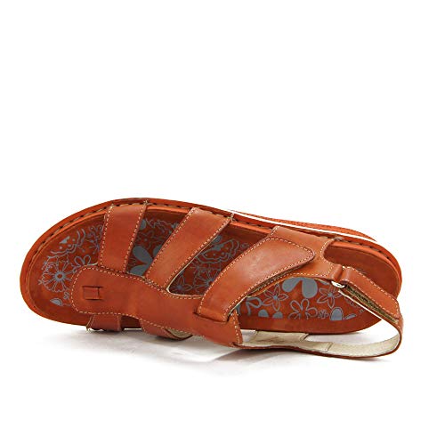 WALK & FLY - Sandalia 42540-TE para: Mujer Color: Teja Talla: 41