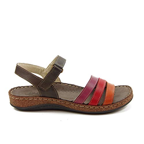 WALK & FLY - Sandalia 42670-MRO para: Mujer Color: Marron Talla: 36