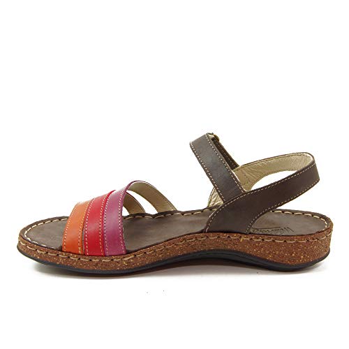 WALK & FLY - Sandalia 42670-MRO para: Mujer Color: Marron Talla: 36