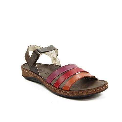 WALK & FLY - Sandalia 42670-MRO para: Mujer Color: Marron Talla: 36