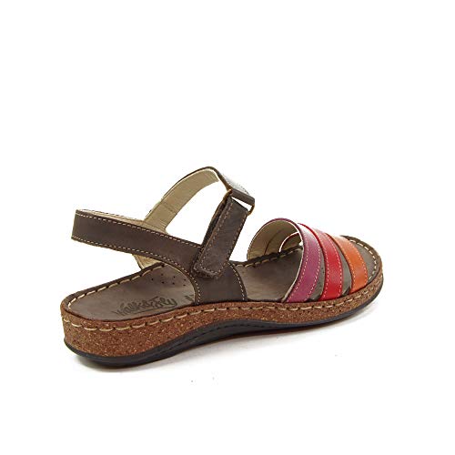 WALK & FLY - Sandalia 42670-MRO para: Mujer Color: Marron Talla: 36