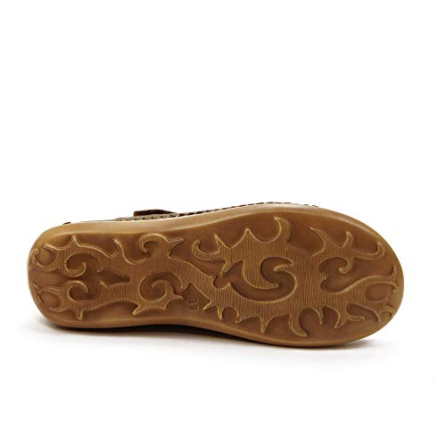 WALK & FLY - Sandalia TAPADA 16030-MRO para: Mujer Color: Marron Talla: 38