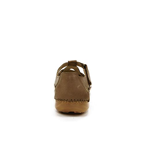 WALK & FLY - Sandalia TAPADA 16030-MRO para: Mujer Color: Marron Talla: 38