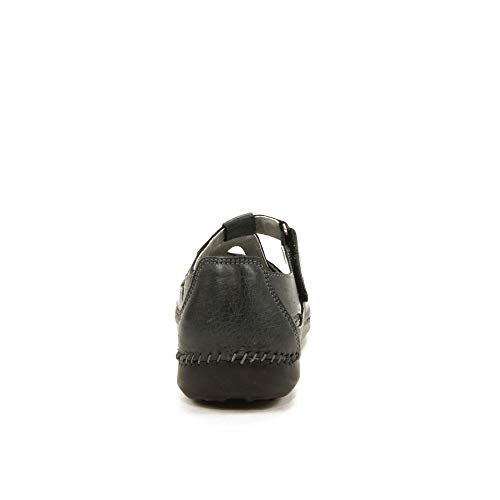 WALK & FLY - Sandalia TAPADA 16030-N para: Mujer Color: Negro Talla: 36